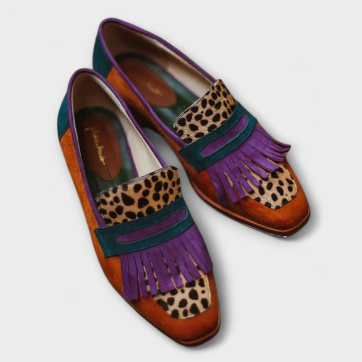 Maribel – Brown Leopard Loafer