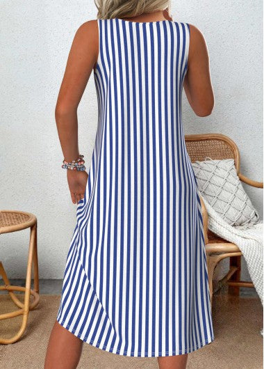 Nyla – Striped Midi Dress