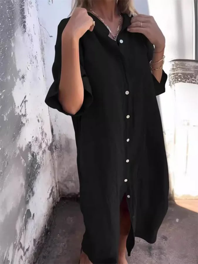 Leonie - Buttoned Breeze Dress