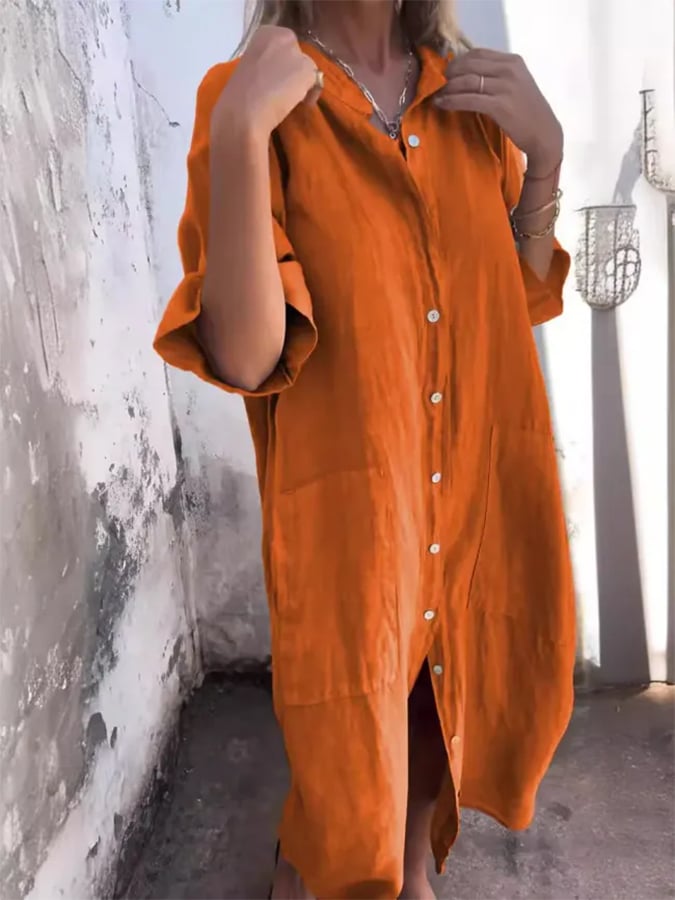 Leonie - Buttoned Breeze Dress