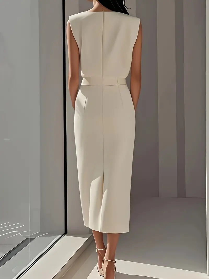Puti - Midi Dress with Side Slit