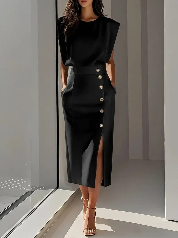 Puti - Midi Dress with Side Slit