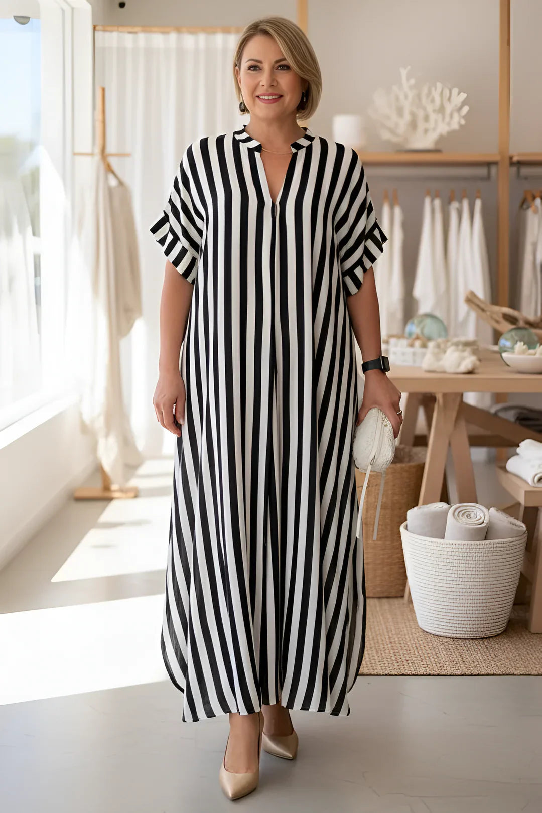 Teyona – Striped Maxi Dress