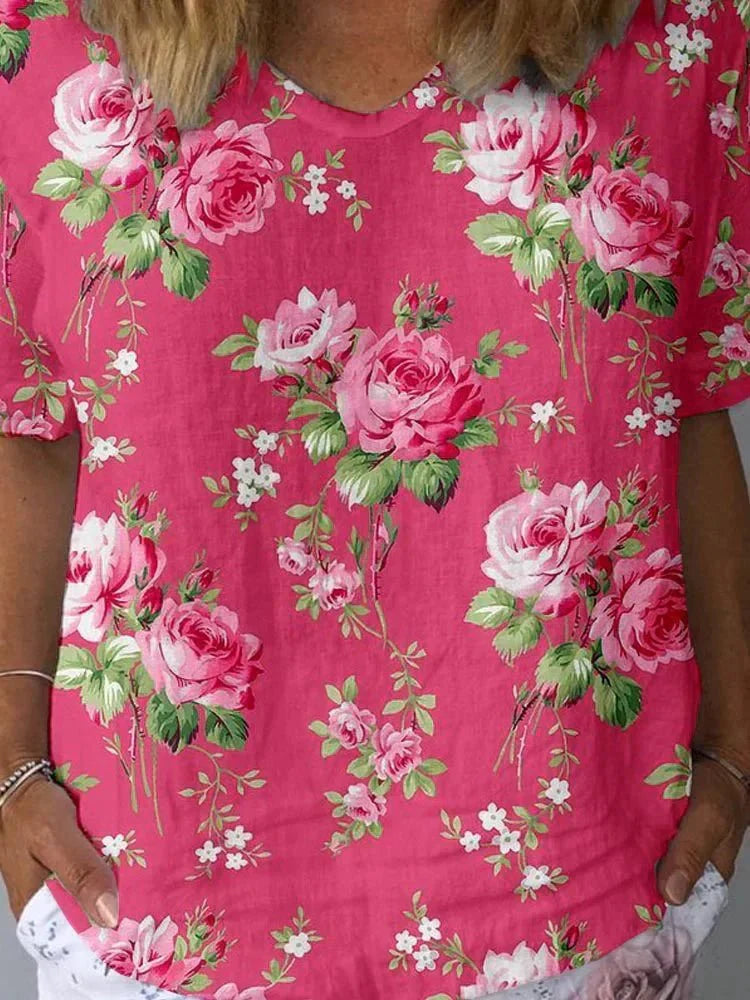 Delia – Artistic Floral Shirt