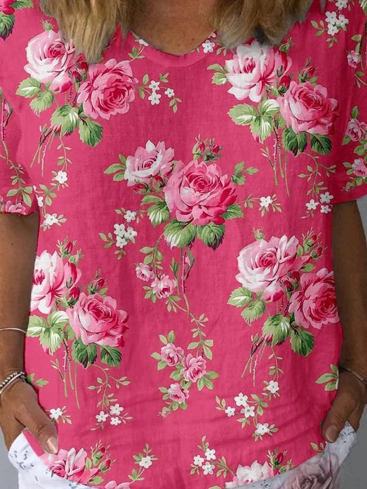 Delia – Artistic Floral Shirt