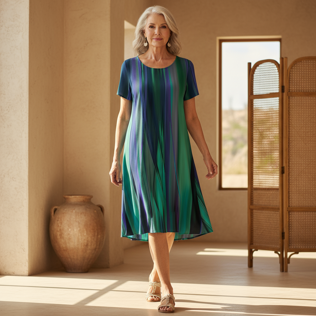 Charlie - Casual Boho Gradient Dress